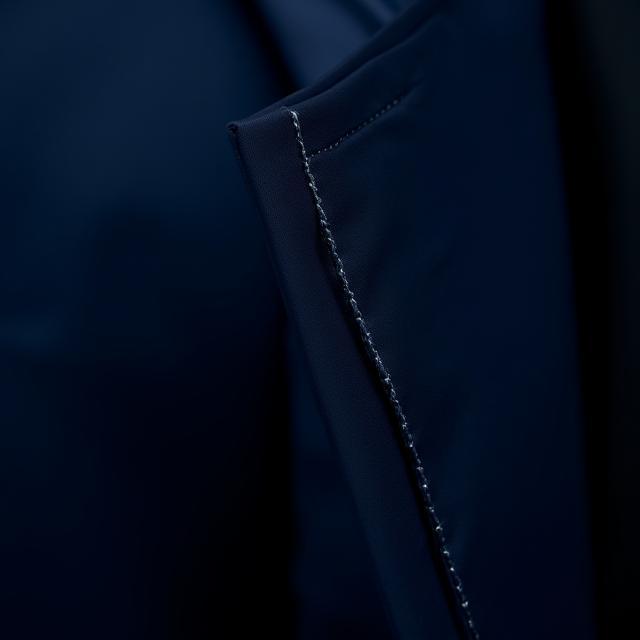 Close-up of suit lapel